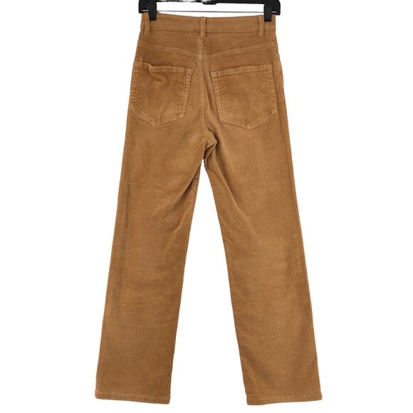 Love Tree Womens Size S Corduroy Pants Exposed Button Fly Stretch Tan Straight - Picture 5 of 13